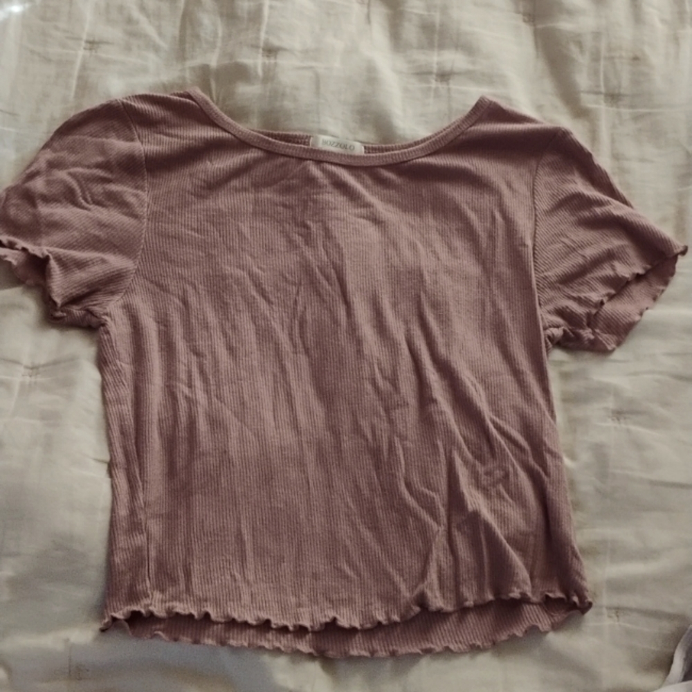 Pinkish Purple Crop Top